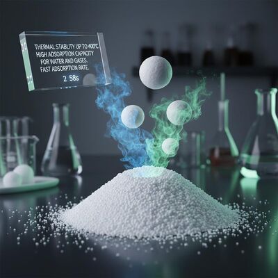 400°C'ye Kadar Termal Stabilite, Yüksek Su ve Gaz Adsorpsiyon Kapasitesine ve Hızlı Adsorpsiyon Hızına Sahip Moleküler Elek Adsorbanı 2*58s